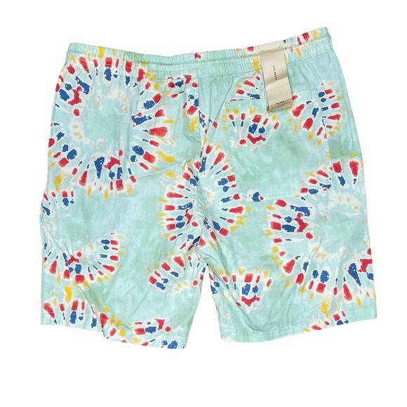 SCOTCH & SODA Fave Organic Cotton Bermuda Shorts Mint Flower Tie Dye Mens Sz XXL - Picture 4 of 9